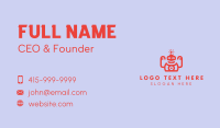 Cool Red Robot Business Card Preview