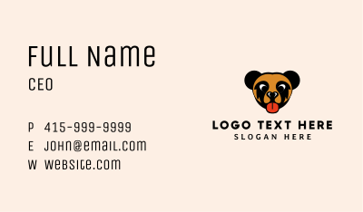 Brown Cub Business Card Image Preview