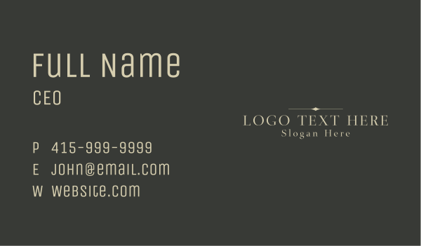 Elegant Corporate Business Business Card Design Image Preview