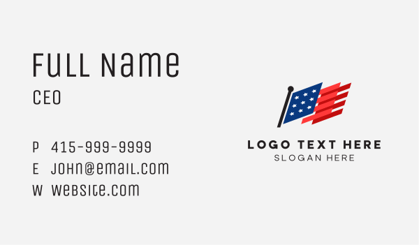 American National Flag Business Card Design Image Preview