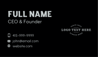 Gothic Western Wordmark Business Card Image Preview