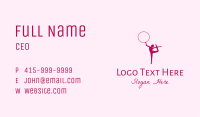 Ring Gymnast Silhouette  Business Card Image Preview