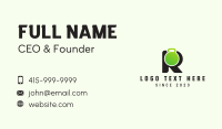 Kettlebell Gym Letter R  Business Card Image Preview