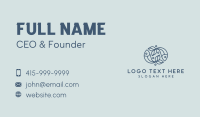 Fish Bubble Outline Business Card Design