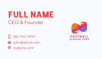Digital Startup Letter N Business Card Image Preview