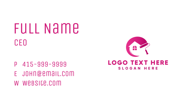 House Painting Contractor Business Card Design Image Preview