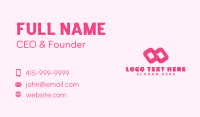 Pink Infinity Consultant Business Card Image Preview