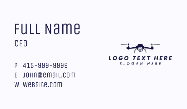 Drone Camera Propeller Business Card Design Image Preview