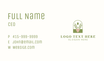 Organic Plant Gardening Business Card Image Preview
