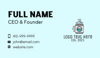 Laundromat Clothes Hanger  Business Card Design