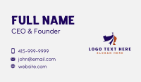 Texas Map Tourism Business Card Image Preview