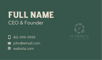 Organic Leaf Letter  Business Card Image Preview