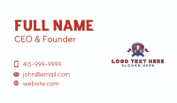 Bowling Trophy Shield Business Card Image Preview