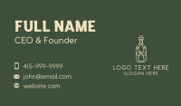 Naturopath Oil Bottle  Business Card Design