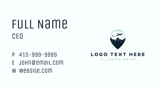 Location Pin Traveler Business Card Design Image Preview