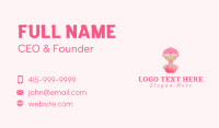 Flower Rose Lady Business Card Design