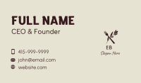 Fork Vegan Kitchen Wordmark Business Card Image Preview