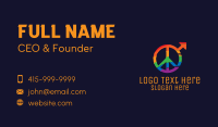 Colorful Peace Sign Business Card Image Preview