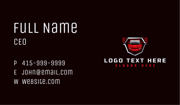 Automotive Garage Mechanic Business Card Design Image Preview