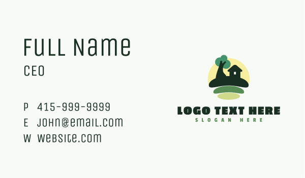 Hut Farm House Business Card Design Image Preview