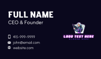 Female Gun Combat  Business Card Design