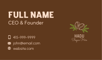 Coffee Bean Weed Leaf Business Card Image Preview