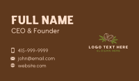 Coffee Bean Weed Leaf Business Card Preview