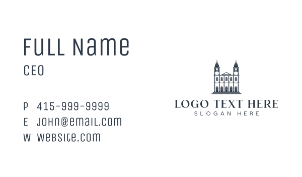 Historical Landmark Structure Business Card Design Image Preview