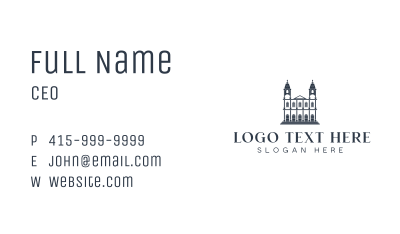 Historical Landmark Structure Business Card Image Preview