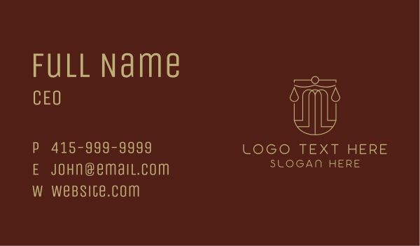 Law Scale Notary Business Card Design Image Preview