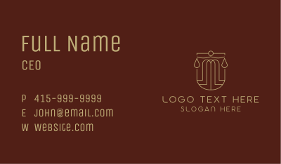 Law Scale Notary Business Card Image Preview