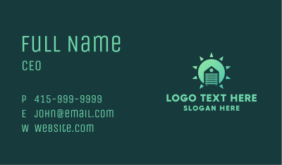 Sun House Blinds Business Card Image Preview