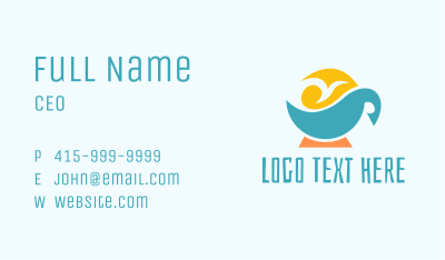 Tropical Coffee Business Card Image Preview