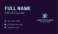 Athletic Human Lightning Business Card Image Preview