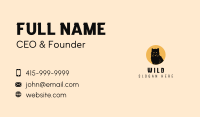 Wild Wolf Shadow  Business Card Image Preview
