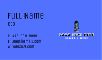 Podcast Microphone Studio Business Card Image Preview