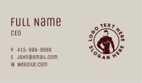 Male Bodybuilder Muscle Business Card Image Preview