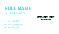 Playful Creative Wordmark Business Card Image Preview