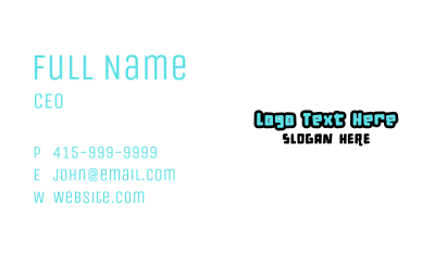 Playful Creative Wordmark Business Card Image Preview