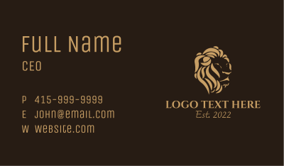 Luxury Lion Enterprise Business Card