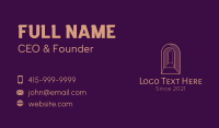 Medieval Castle Embrasure Business Card Image Preview