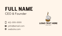 Coffee Guitar Mug Business Card Design
