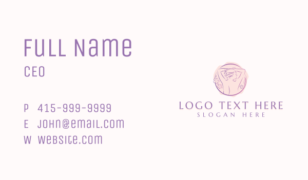 Woman Body Spa  Business Card Design Image Preview