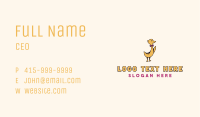 Pet Duck Bowtie Business Card Image Preview