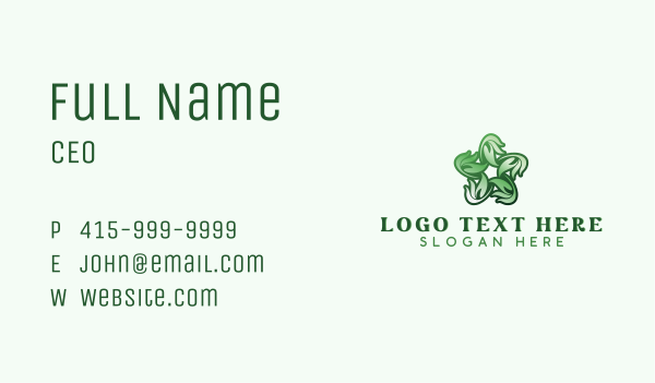 Natural Herb Leaves  Business Card Design Image Preview