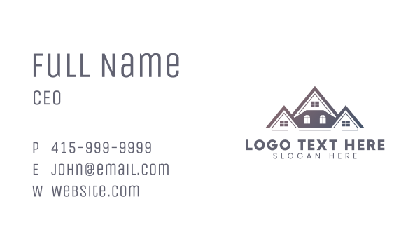 House Roof Property Business Card Design Image Preview
