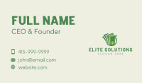 Green Finance Money Business Card Image Preview