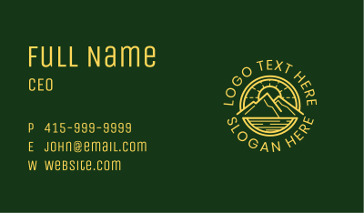 Mountain Ridge Emblem Business Card