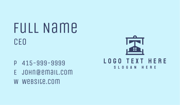 Abstract Frame House Business Card Design Image Preview