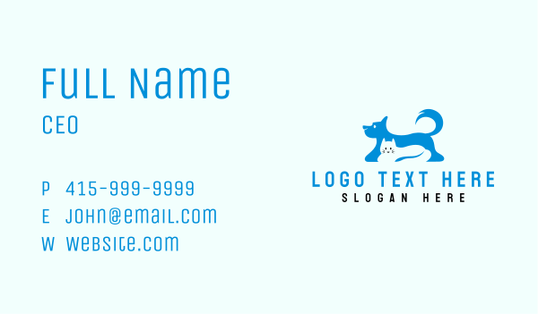 Dog Cat Pet Care Business Card Design Image Preview